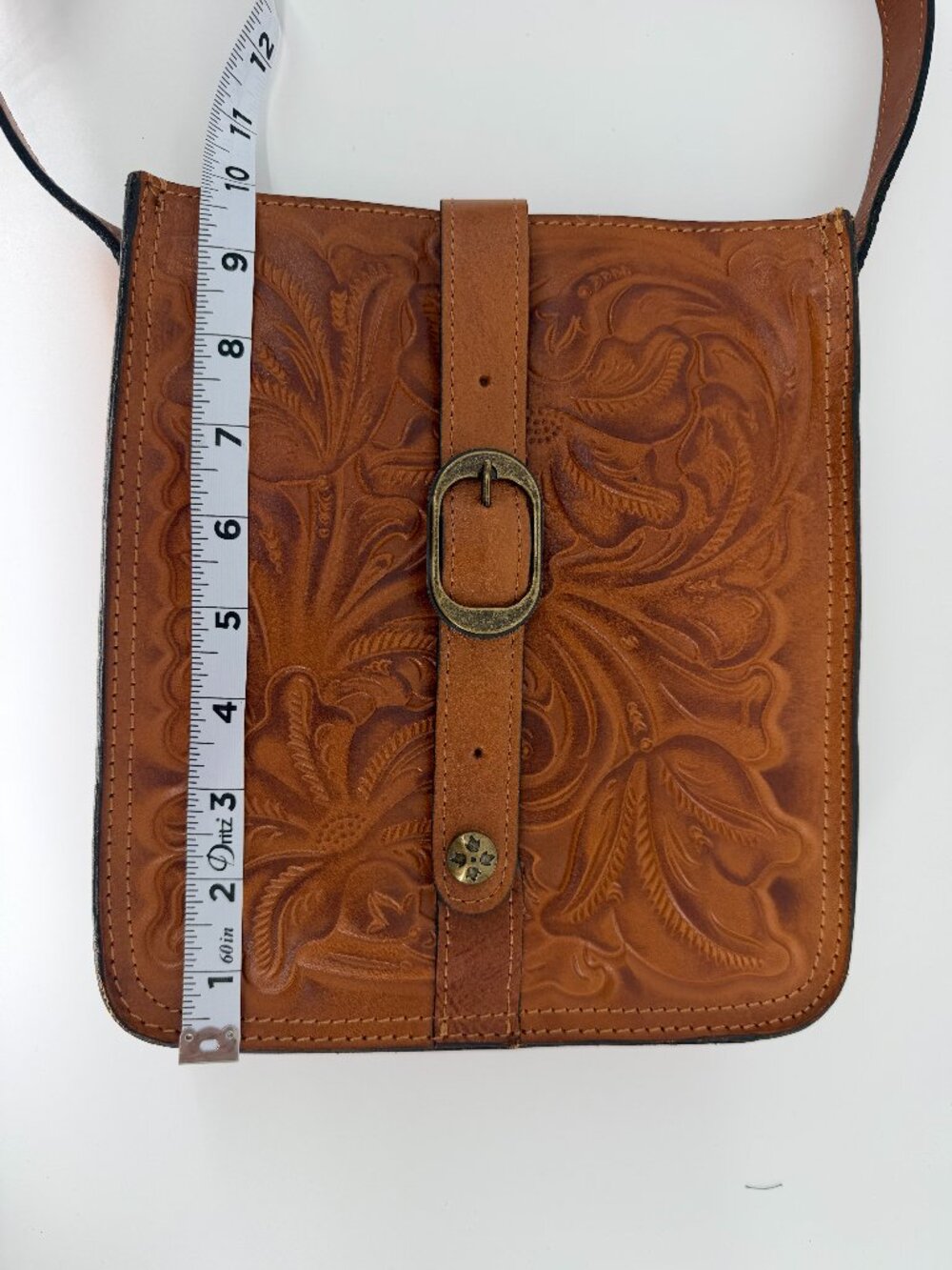 Patricia Nash Leather tooled Satchel bag